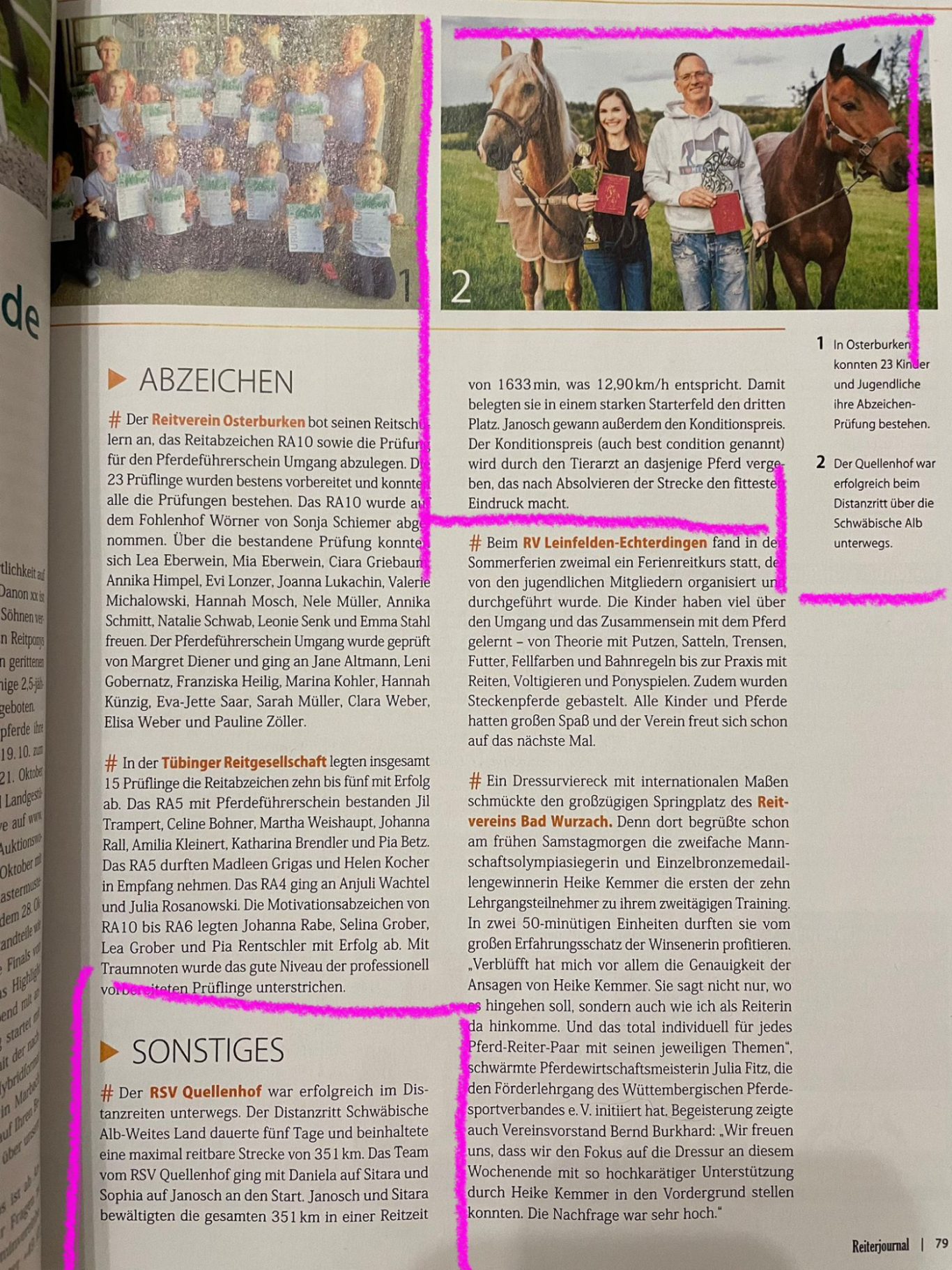 351 Kilometer 🏇🏾 im Sattel ….. eine großartige Leistung unserer Reiter und Pferde des RSV Quellenhof e.V.